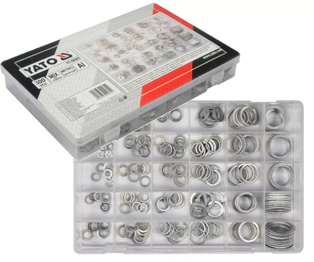 Assortiment de rondelles en aluminium YATO YT-06865 – 300 pièces - SME IMPORT