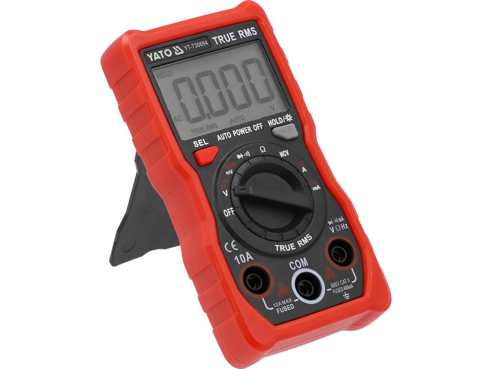 AUTOMOTIVE MULTIMETRE DIGITAL TRUE RMS — YATO YT-730894 - SME IMPORT