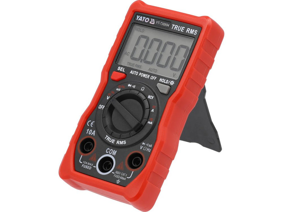AUTOMOTIVE MULTIMETRE DIGITAL TRUE RMS — YATO YT-730894 - SME IMPORT