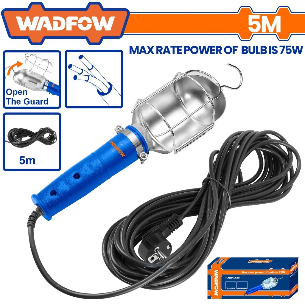 Baladeuse a cable 5m 75w WADFOW WHWL3505 - SME IMPORT