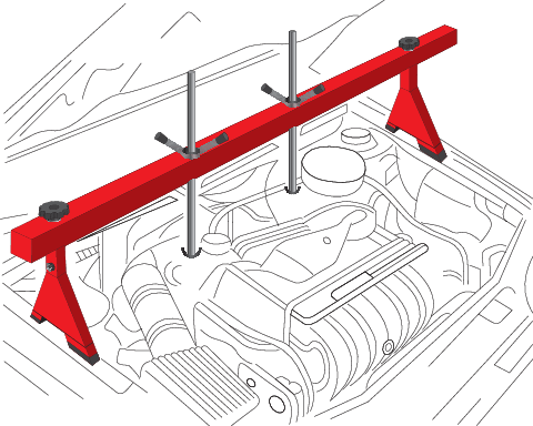 BAR SUPPORT MOTEUR CHARGE 500Kg 150CM — YATO YT-55568 - SME IMPORT