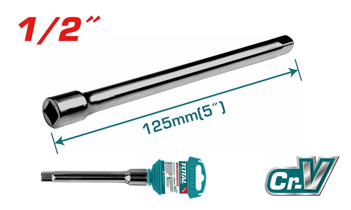 Barre d extension 125 mm CrV chrome vanadium TOTAL gain temps Theb12051 - SME IMPORT
