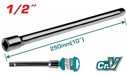 Barre extension robuste 1/2 10 pouces Cr-V chromé TOTAL THEB12101 - SME IMPORT