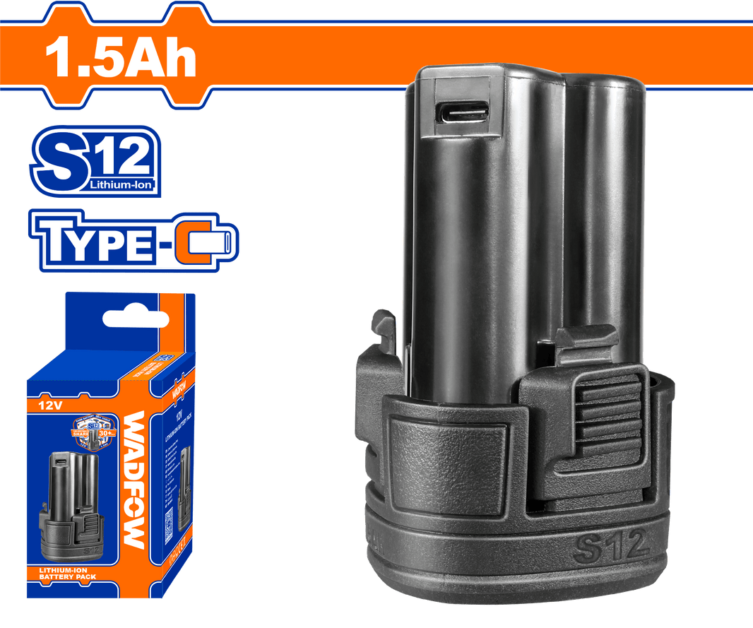 Batterie 12v 1.5ah type-c WADFOW WLBS5150 - SME IMPORT
