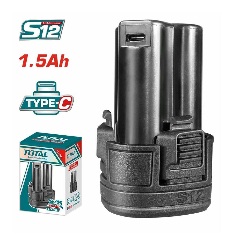 Batterie 12V liion visseuse S12 TOTAL TBLI12153 S12 - SME IMPORT