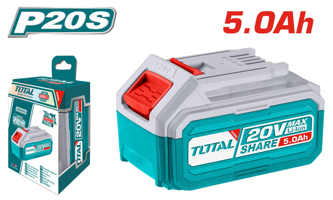 Batterie Outils 20V 5.0Ah - TOTAL TUNISIA LED - TFBLI20531 - SME IMPORT