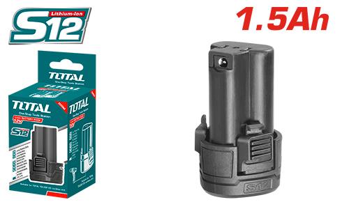 Batterie Visseuse 12V 1,5Ah Lithium Ion Total Fiable Puissante TBLI12152 - SME IMPORT