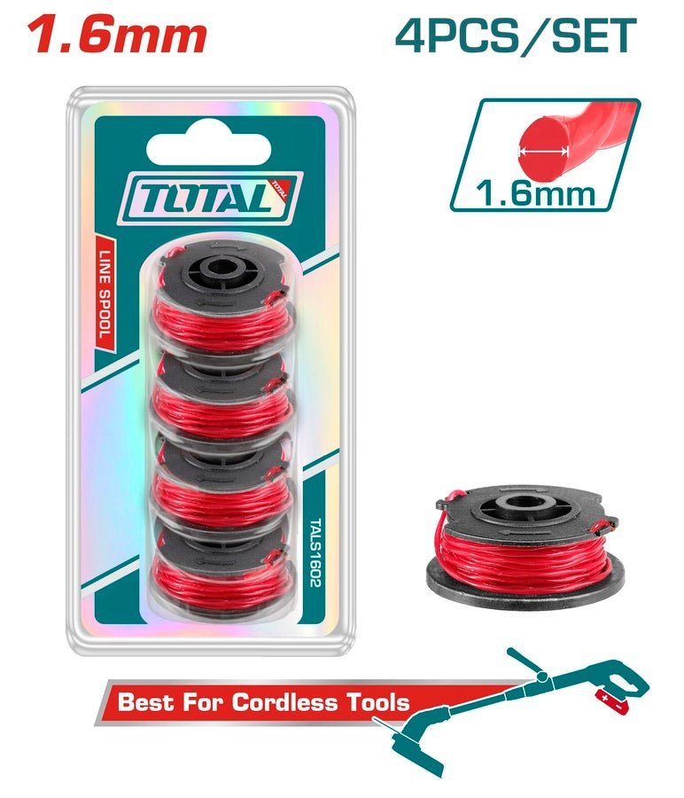 Bobine de fil 1,6 mm pack 4 pièces compatible TOTAL sans fil TOTAL TALS1602 - SME IMPORT