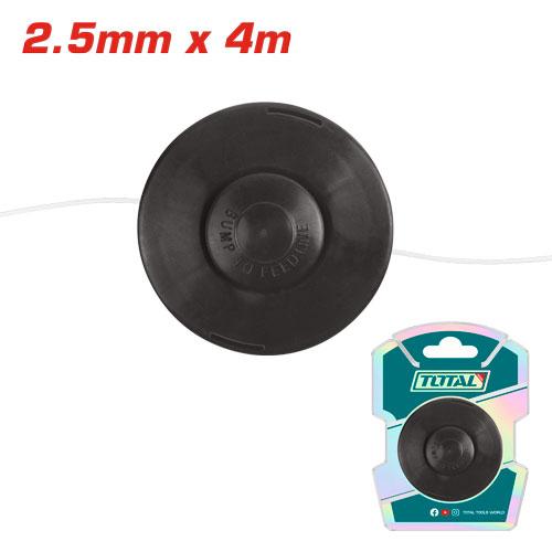 Bobine Débroussailleuse 2,5 mm x 4 m Haute Performance Pour Jardinage TOTAL TGTLS2545 - SME IMPORT