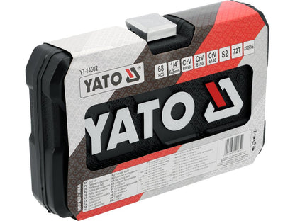 BOITE 68 CLES A DOUILLES 1/4" Cr-V — YATO YT-14502 - SME IMPORT