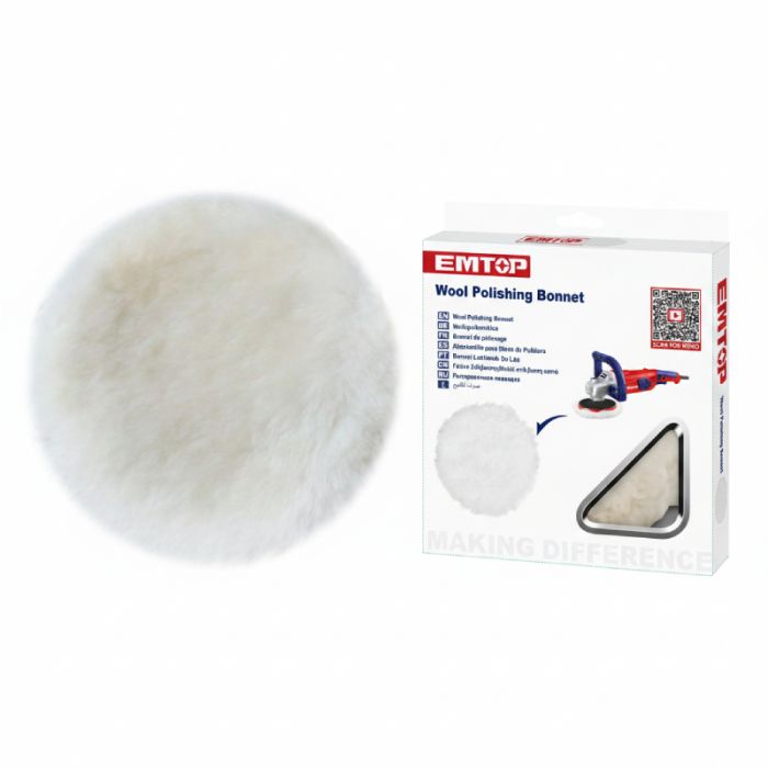 Bonnet de polissage en laine EMTOP EWPB0701 - SME IMPORT