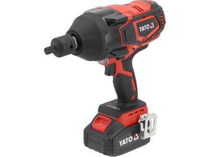BOULONNEUSE A CHOC 3/4"2000Nm 1Batt.4Ah Li-ion 18V Brushless — YATO YT-828075 - SME IMPORT