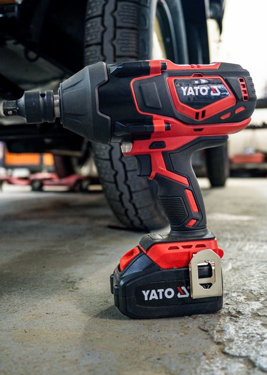BOULONNEUSE A CHOC 3/4"2000Nm 1Batt.4Ah Li-ion 18V Brushless — YATO YT-828075 - SME IMPORT