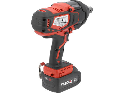 BOULONNEUSE A CHOC 3/4"2000Nm 1Batt.4Ah Li-ion 18V Brushless — YATO YT-828075 - SME IMPORT