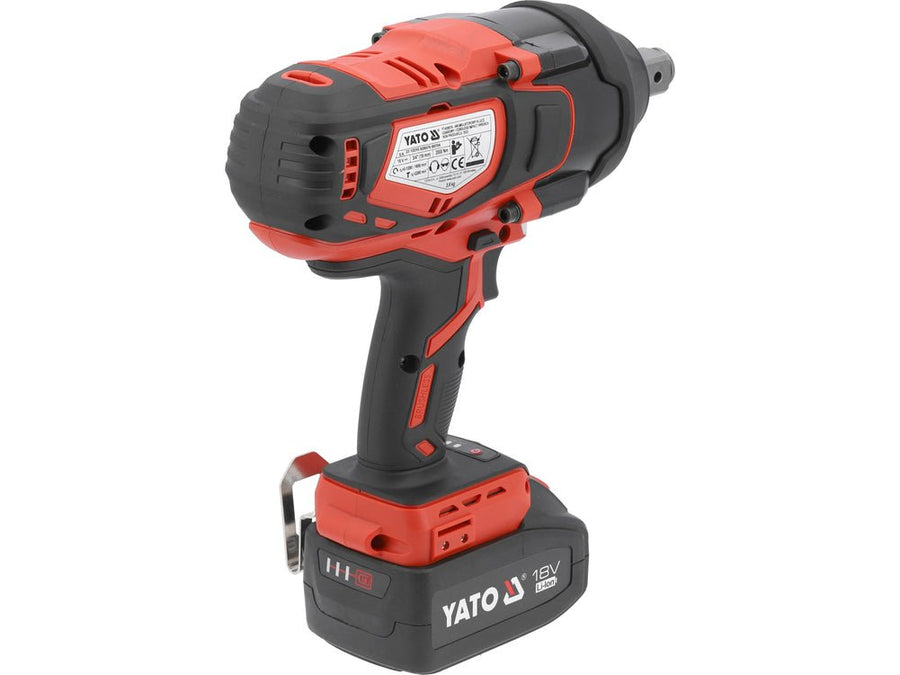 BOULONNEUSE A CHOC 3/4"2000Nm 1Batt.4Ah Li-ion 18V Brushless — YATO YT-828075 - SME IMPORT