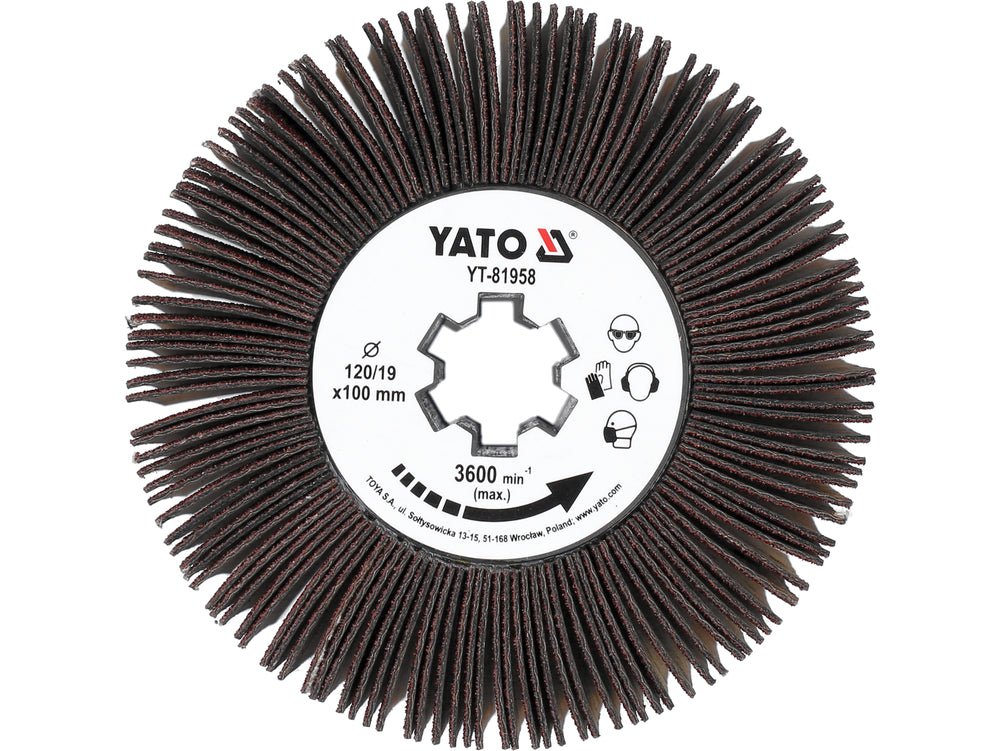 BROSSE A TOMBOUR A LAMELLE P120 POUR YT-81956 — YATO YT-81958 - SME IMPORT