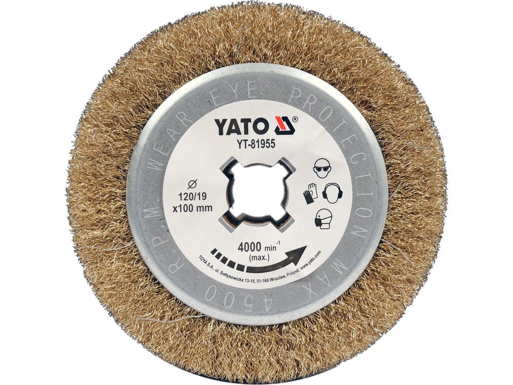 BROSSE SATINER A TAMPOUR 120X100X19MM — YATO YT-81955 - SME IMPORT