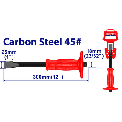 Burin de macon plat 300 a protec EMTOP ECCL251801 - SME IMPORT