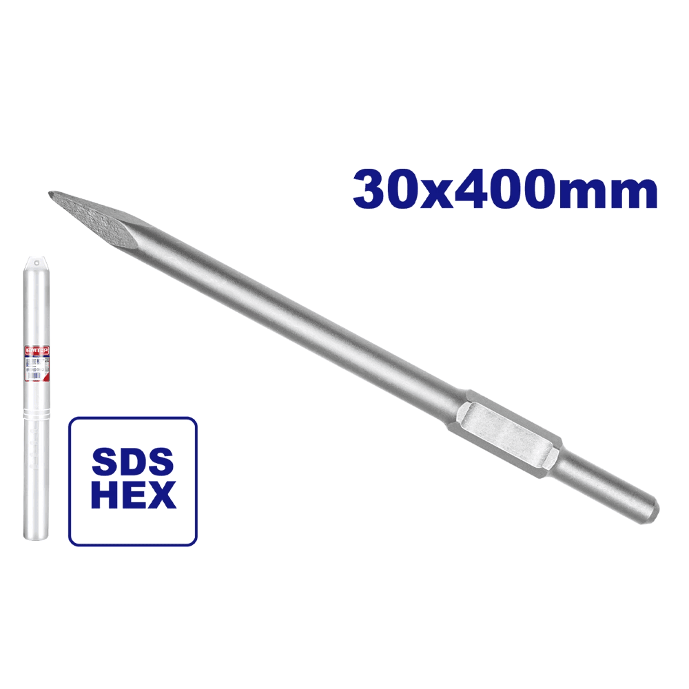 Burin hex pointu 30X400MM EMTOP ECHS034002 - SME IMPORT