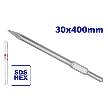 Burin hex pointu 30X400MM EMTOP ECHS034002 - SME IMPORT