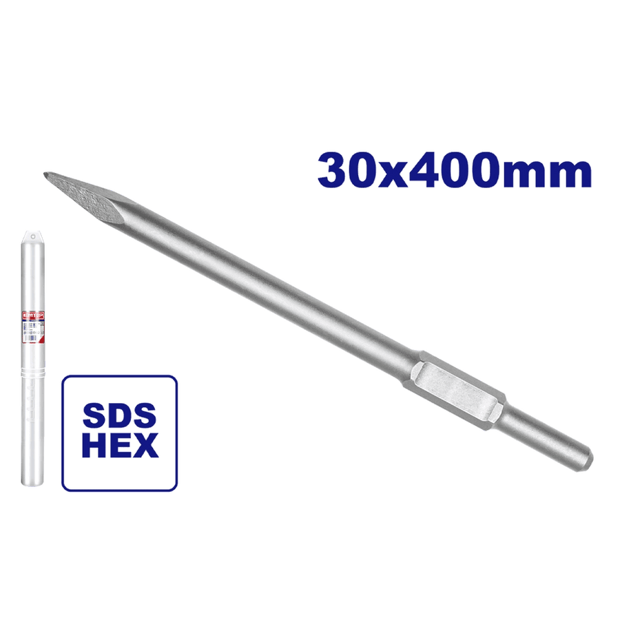 Burin hex pointu 30X400MM EMTOP ECHS034002 - SME IMPORT