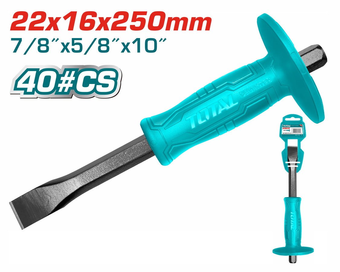 Burin maçon 250 mm 40 carbone ergonomie TOTAL THT4211026 - SME IMPORT