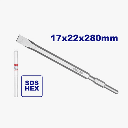 Burin plat SDS hex 17x22x280MM -7 EMTOP ECHS072822 - SME IMPORT