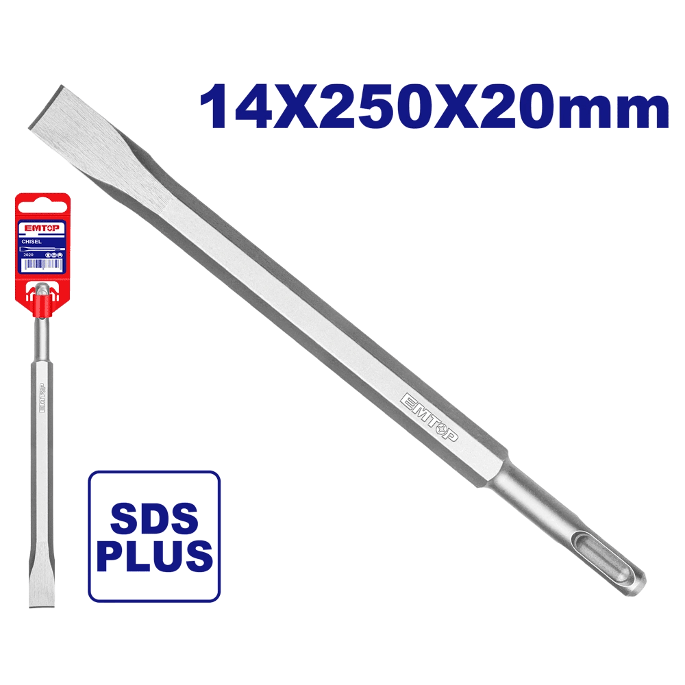 Burin plat SDS plus 250 EMTOP ECHS122501 - SME IMPORT