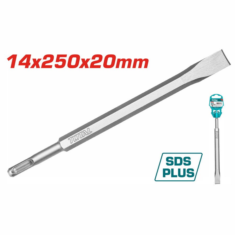 Burin plat SDS plus pro 14x250x20 TOTAL TAC15121411 - SME IMPORT
