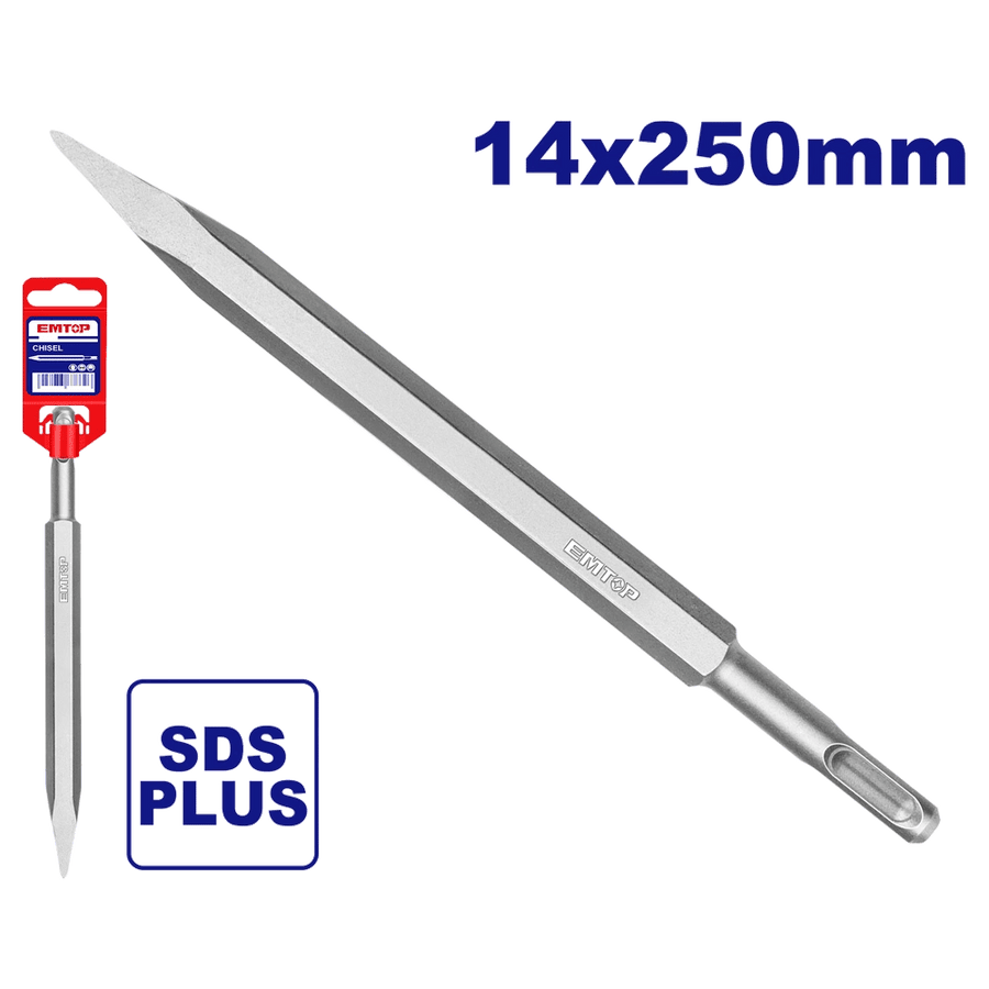 Burin pointu SDS plus 14X250 EMTOP ECHS112501 - SME IMPORT