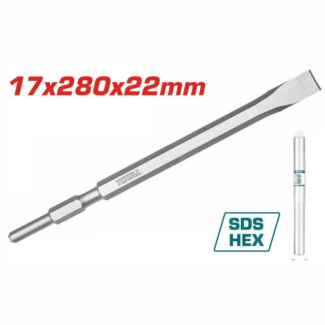 Burin TOTAL SDS hex 17x280x22mm pour TH213006 décor TAC153172 - SME IMPORT