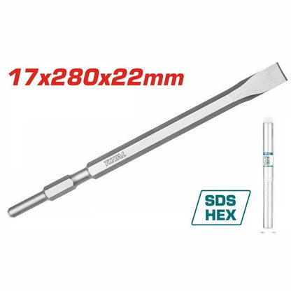 Burin TOTAL SDS hex 17x280x22mm pour TH213006 décor TAC153172 - SME IMPORT