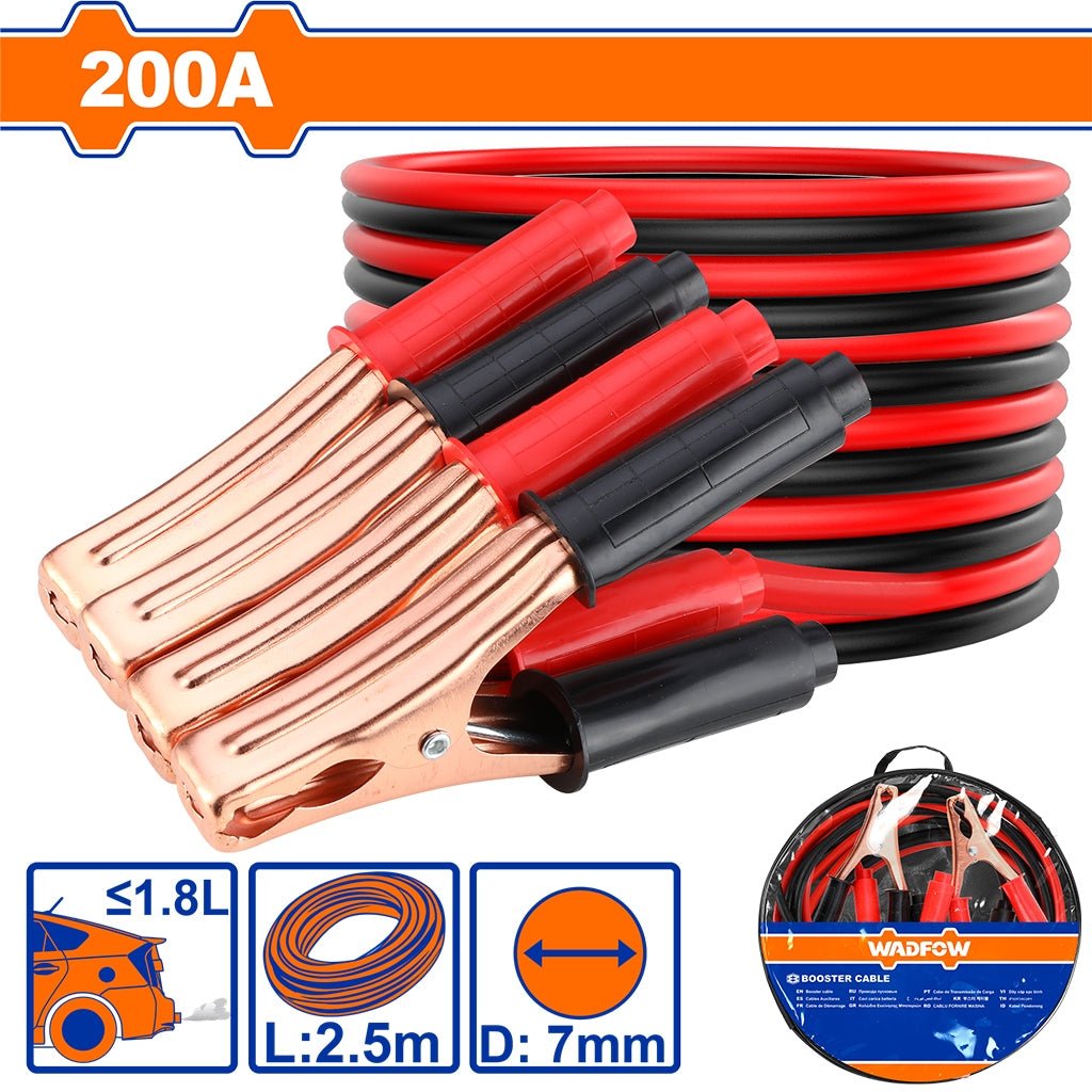 Cable de batterie 200a 2.5m WADFOW WBTC1901 - SME IMPORT