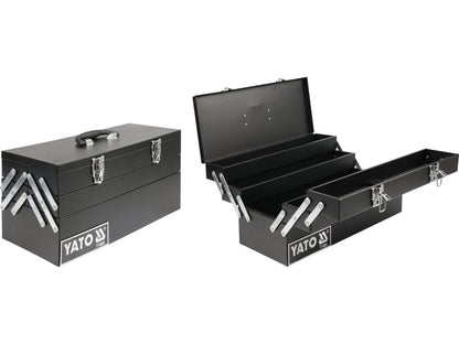 CAISSE A OUTILS METAL 5 CASE 460X200X225MM — YATO YT-0885 - SME IMPORT