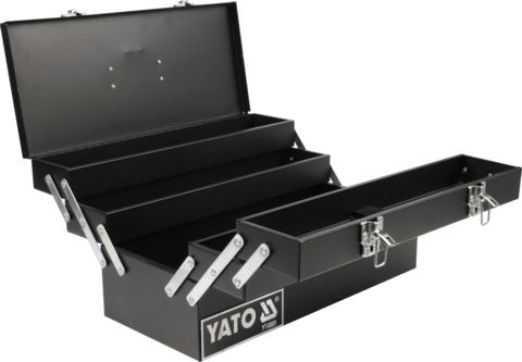 CAISSE A OUTILS METAL 5 CASE 460X200X225MM — YATO YT-0885 - SME IMPORT