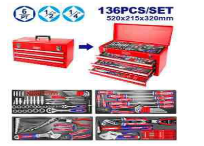 Caisse à outils métalliques – EMTOP EHTS41368 - SME IMPORT