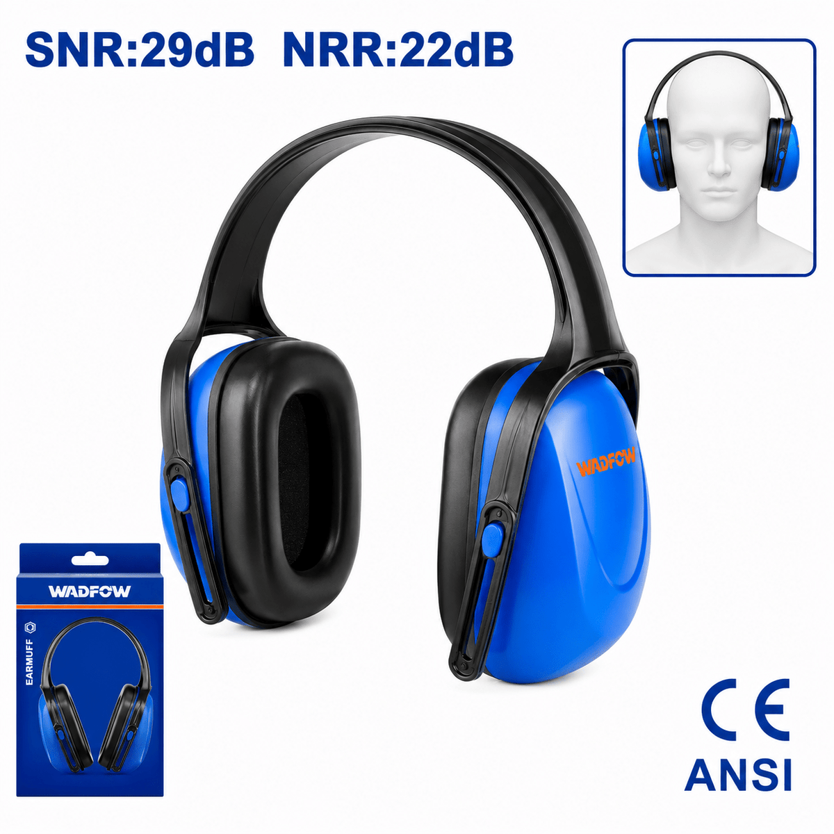 Casque anti bruit WADFOW WEM2922 - SME IMPORT