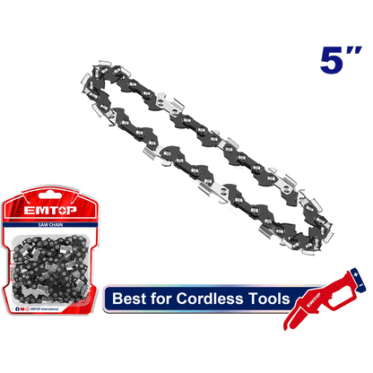Chaine pour tronçonneuse 13CM EMTOP ECCL5051 - SME IMPORT