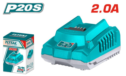 Chargeur Batterie 20V 2A – TOTAL TUNISIA Rapide – TFCLI2001 - SME IMPORT