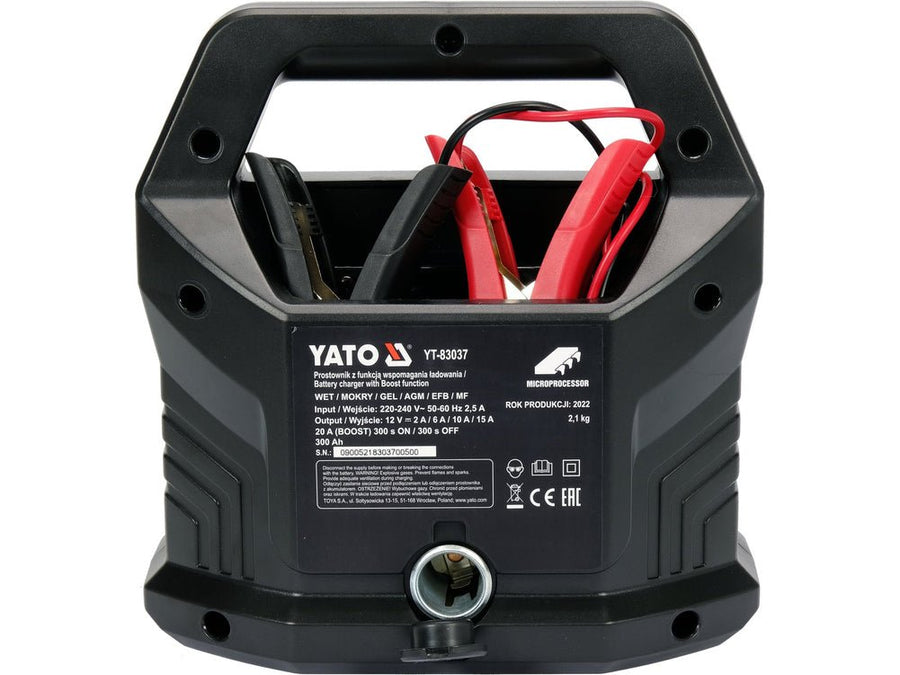 CHARGEUR BATTERIE ELECTRONIQUE DIGITAL 12V 300A — YATO YT-83037 - SME IMPORT