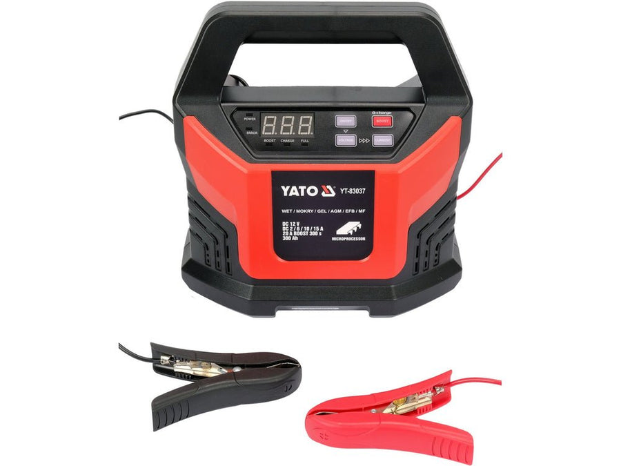 CHARGEUR BATTERIE ELECTRONIQUE DIGITAL 12V 300A — YATO YT-83037 - SME IMPORT