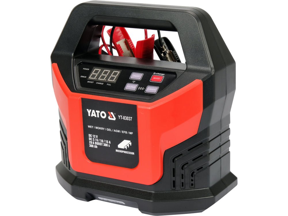 CHARGEUR BATTERIE ELECTRONIQUE DIGITAL 12V 300A — YATO YT-83037 - SME IMPORT