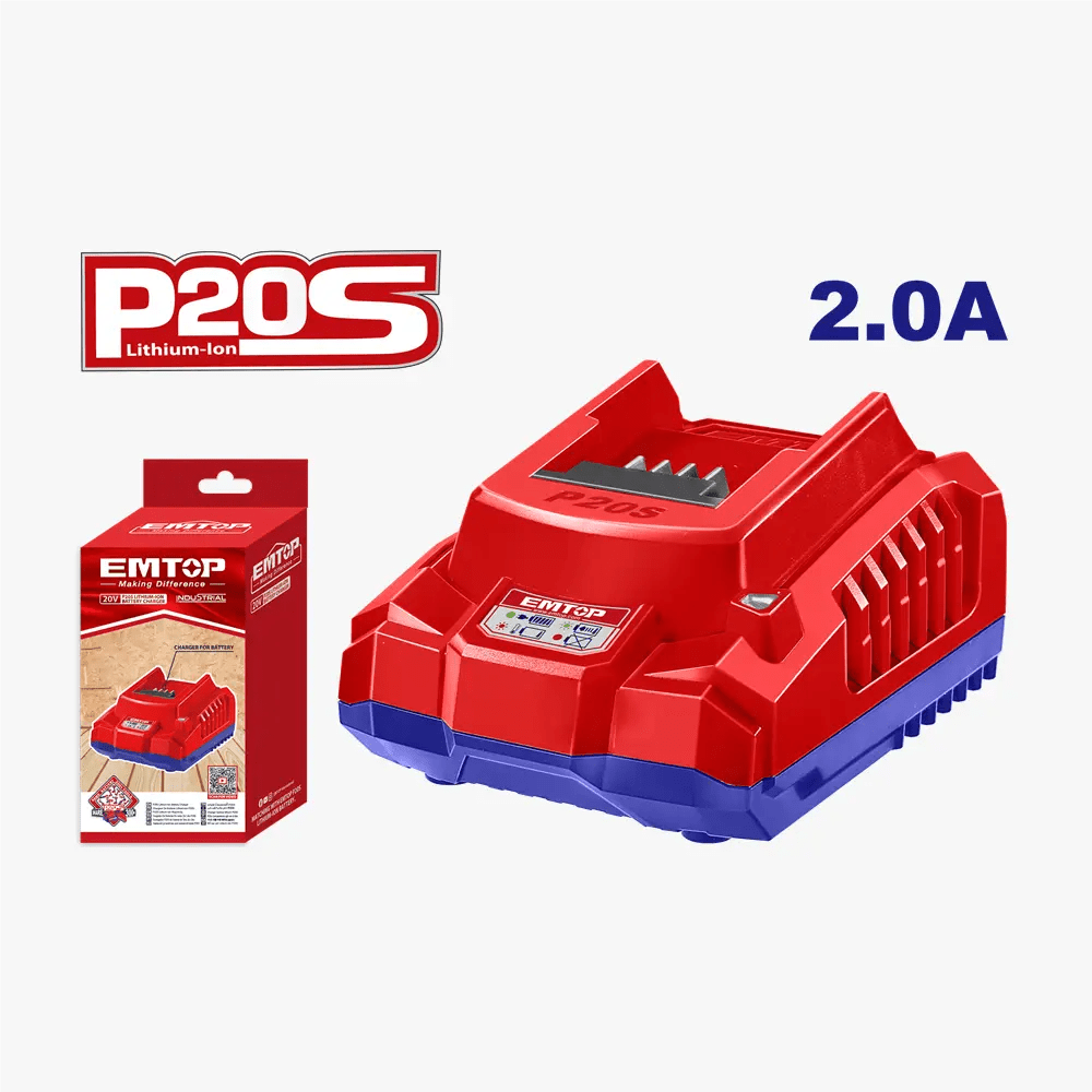Chargeur de batterie 2AH EMTOP EFCR20200 - SME IMPORT