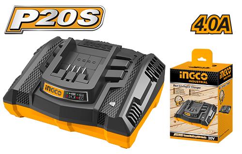 Chargeur rapide INGCO FCLI2003 – 20 V, 4 A - SME IMPORT