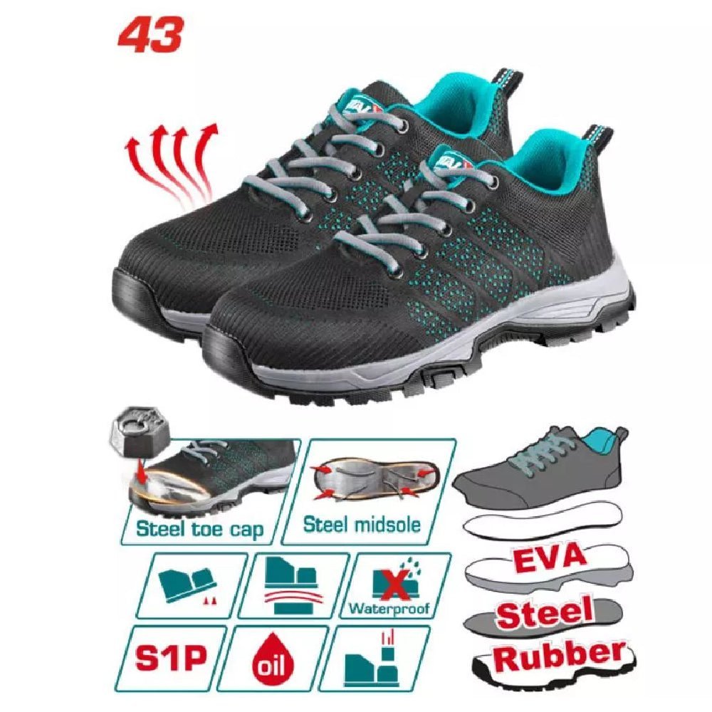 Chaussures de sécurité S1 pièces – pointure – TOTAL TSP206S1P.43 - SME IMPORT