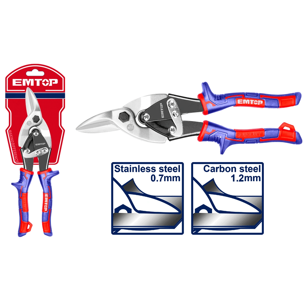 Cisaille á tole droite 250MM EMTOP EASP1063 - SME IMPORT