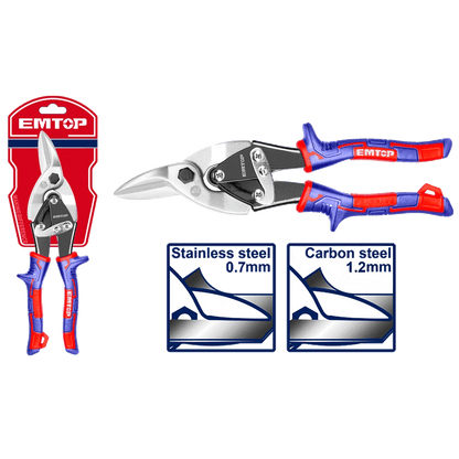 Cisaille á tole droite 250MM EMTOP EASP1063 - SME IMPORT