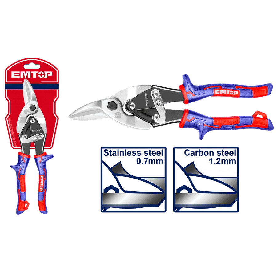 Cisaille á tole droite 250MM EMTOP EASP1063 - SME IMPORT