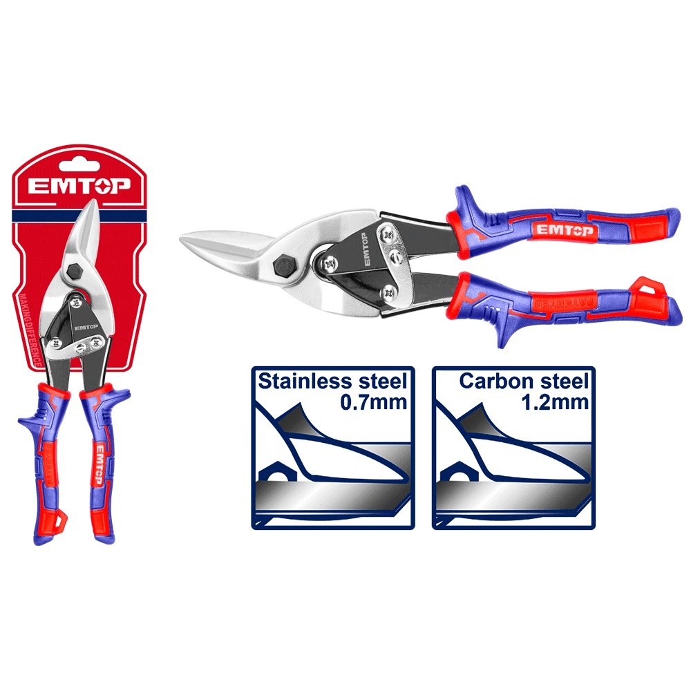 Cisaille á tole gauche 250MM EMTOP EASP1052 - SME IMPORT