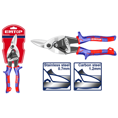 Cisaille á tole gauche 250MM EMTOP EASP1052 - SME IMPORT